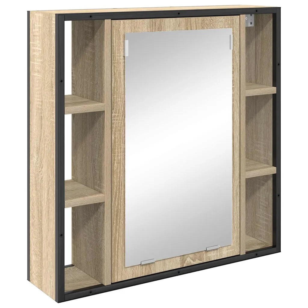Set di mobili per il Bagno | Armadio da bagno 3 pz Marrone Legno multistrato