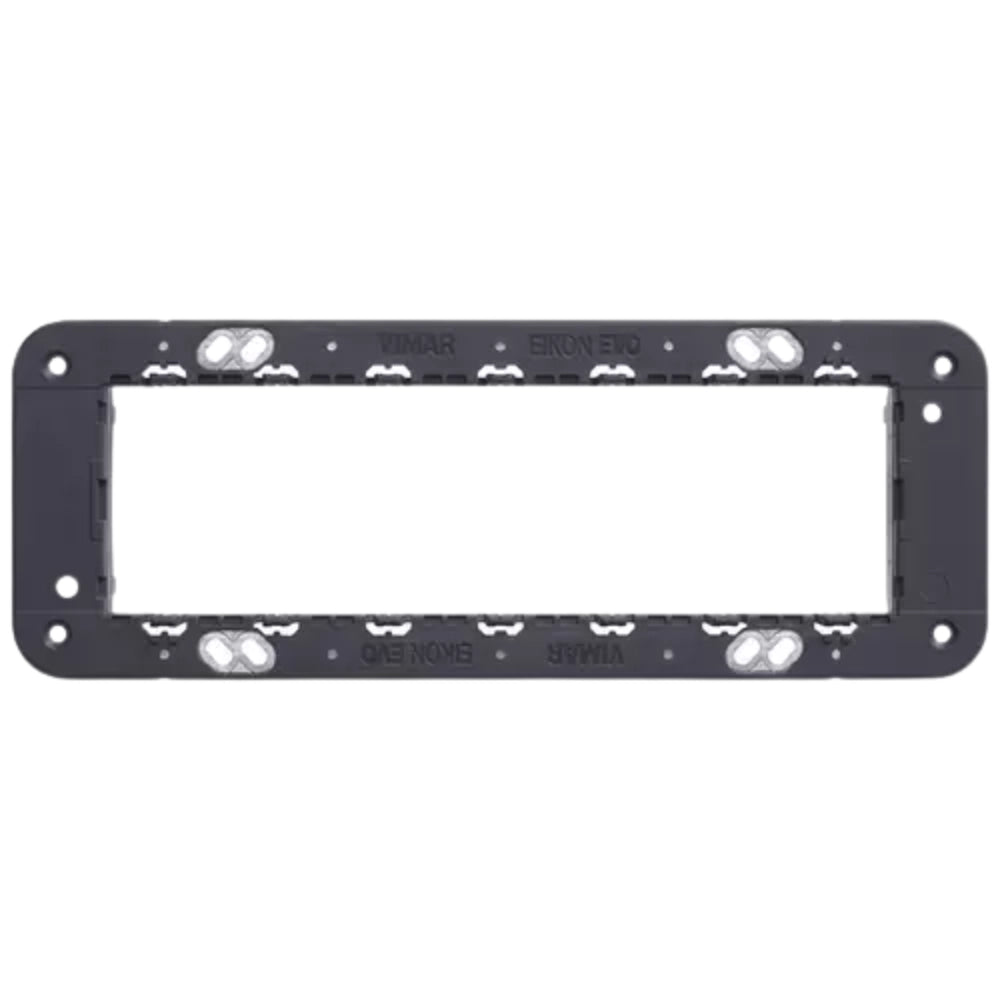 Vimar serie eikon supporto con viti plurimodulo installazione sicura e stabile *** numero posti 7 moduli, confezione 1