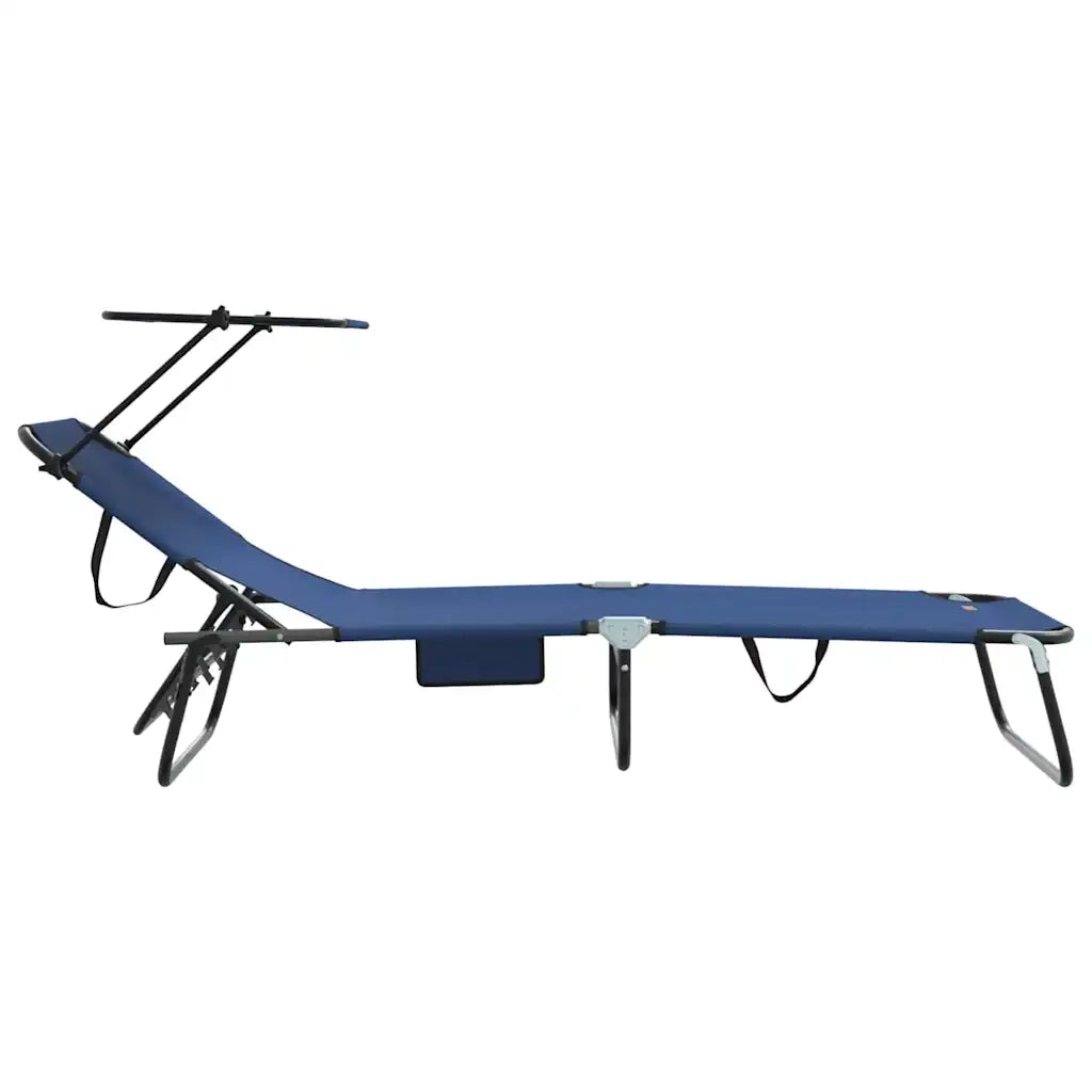 Lettino prendisole pieghevole Blu 190 x 57 x 81 cm Oxford 42003128