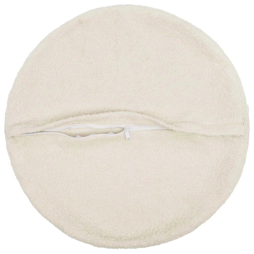 Federa 2 pcs HEERLEN Crema Ø 50 cm Bouclé 922619