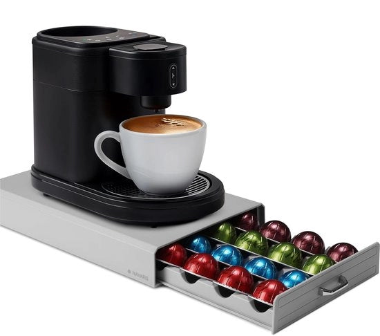 Supporto per tazza da caffè - Stile e funzionalità - Grigio/bianco