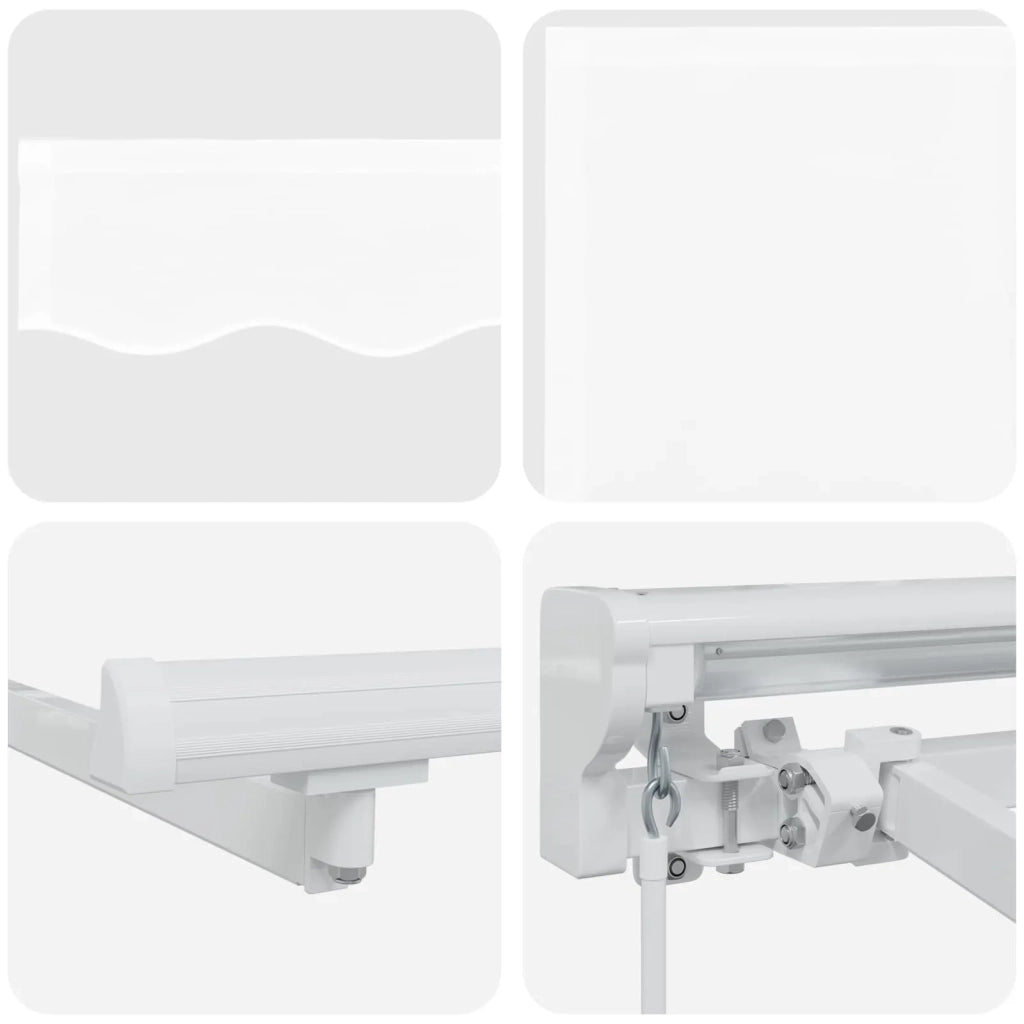 Cornice per Tenda Manuale con LED Bianco 5 × 3,5 m 3420719
