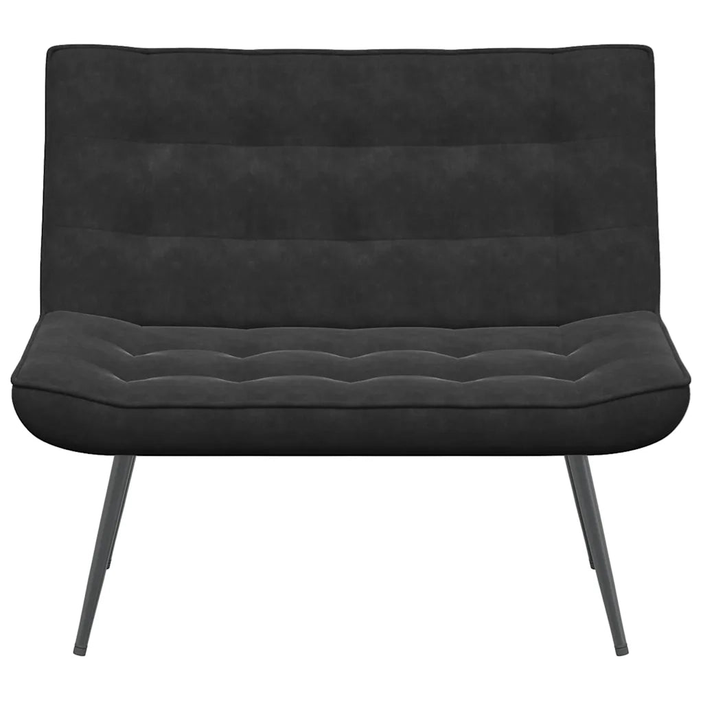 Panca Nera 110x74x84 cm in Velluto 4012342