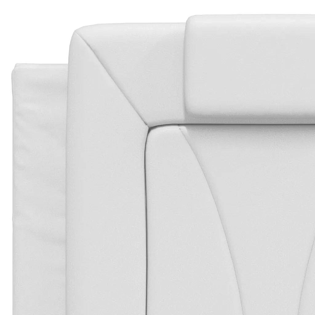 Letto Viana con Materasso Bianco 140x200 cm in Similpelle