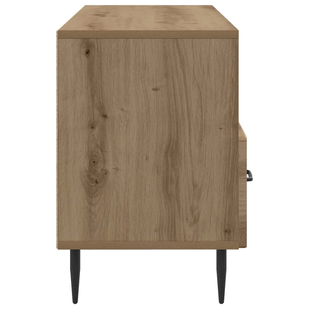 Mobile TV con cassetto-Credenza per TV Rovere Artigianale 102 x 34,5 x 50 cm 496465