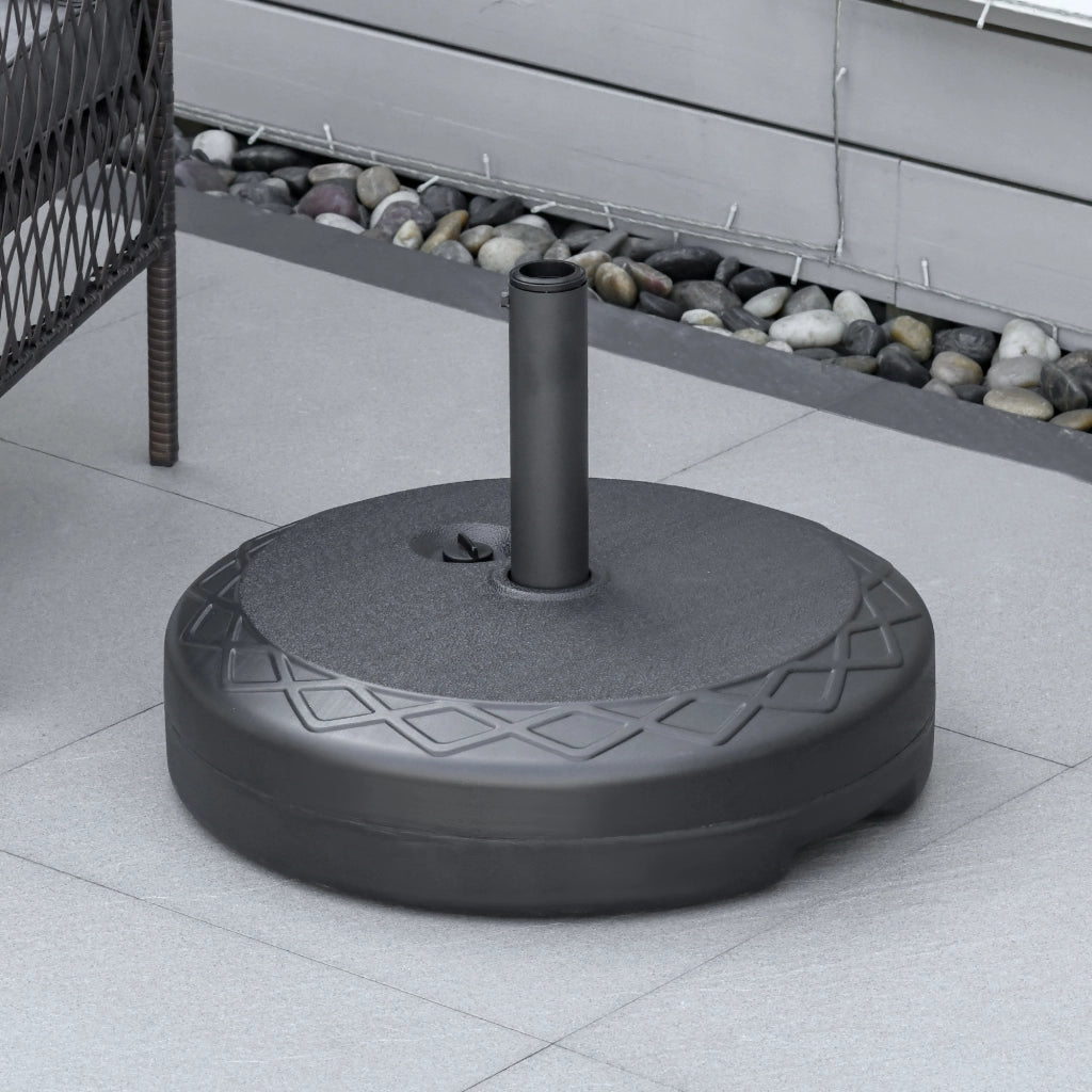 Base per Ombrellone in Plastica ¨C Minimal ¨C ?55cm, Nero