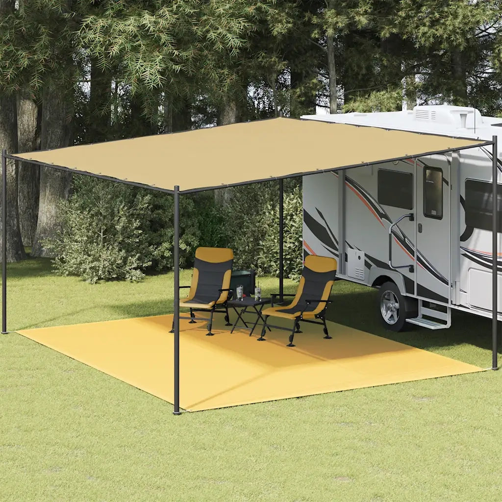 Tappeto da Tenda 400x500 cm Beige 310772