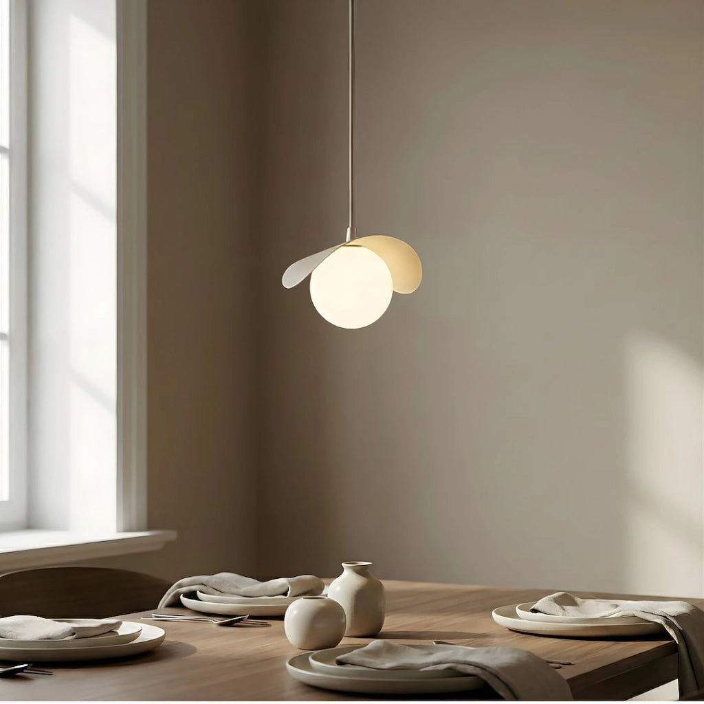 Lampada a sospensione RITUAL 1xG9 beige bianca Emibig