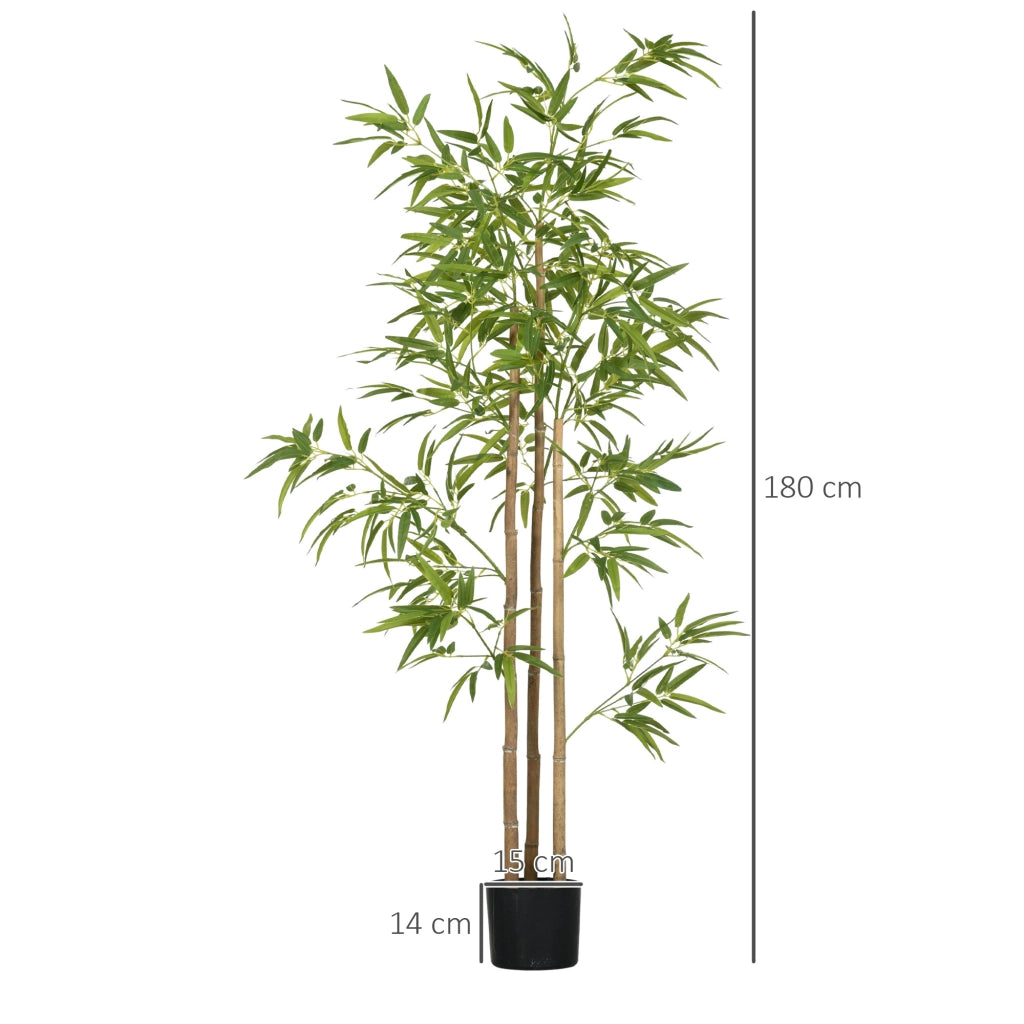 Bamb¨´ Artificiale 180 cm ¨C Xylo ¨C Con Vaso, Decorazione Interno Realistica