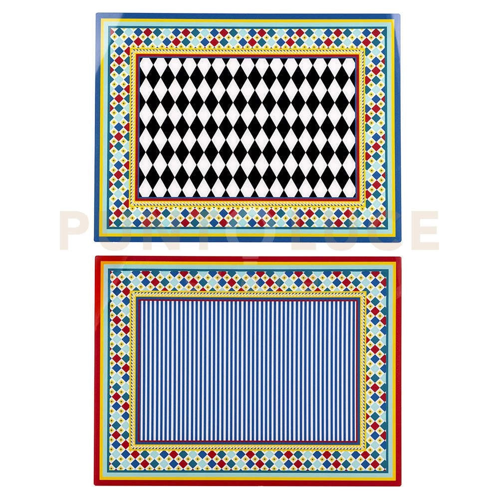 TOVAGLIETTA RIGIDA DISEGNO FOULARD SET DA 2