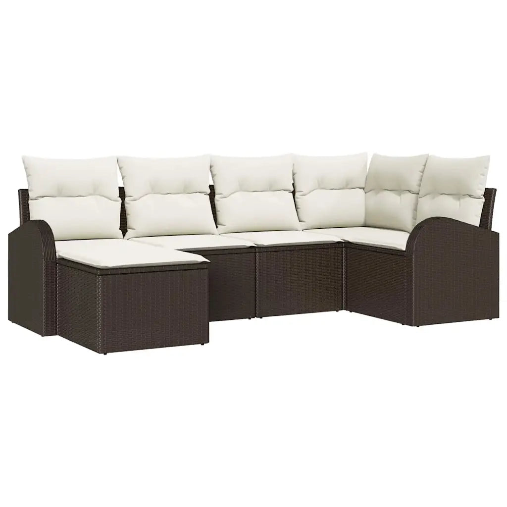 Set Divano da Giardino Marrone polyrattan 3346108