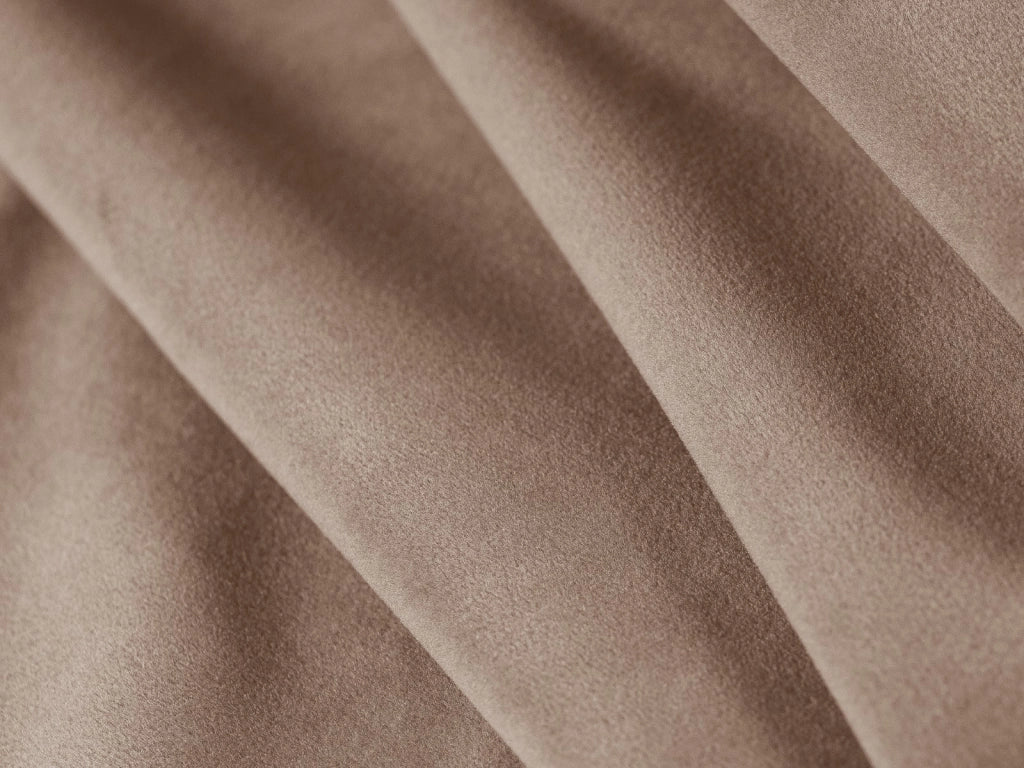 Cosmopolitan Design - Divano angolare sinistro "Tulum" 4 posti in velluto beige 