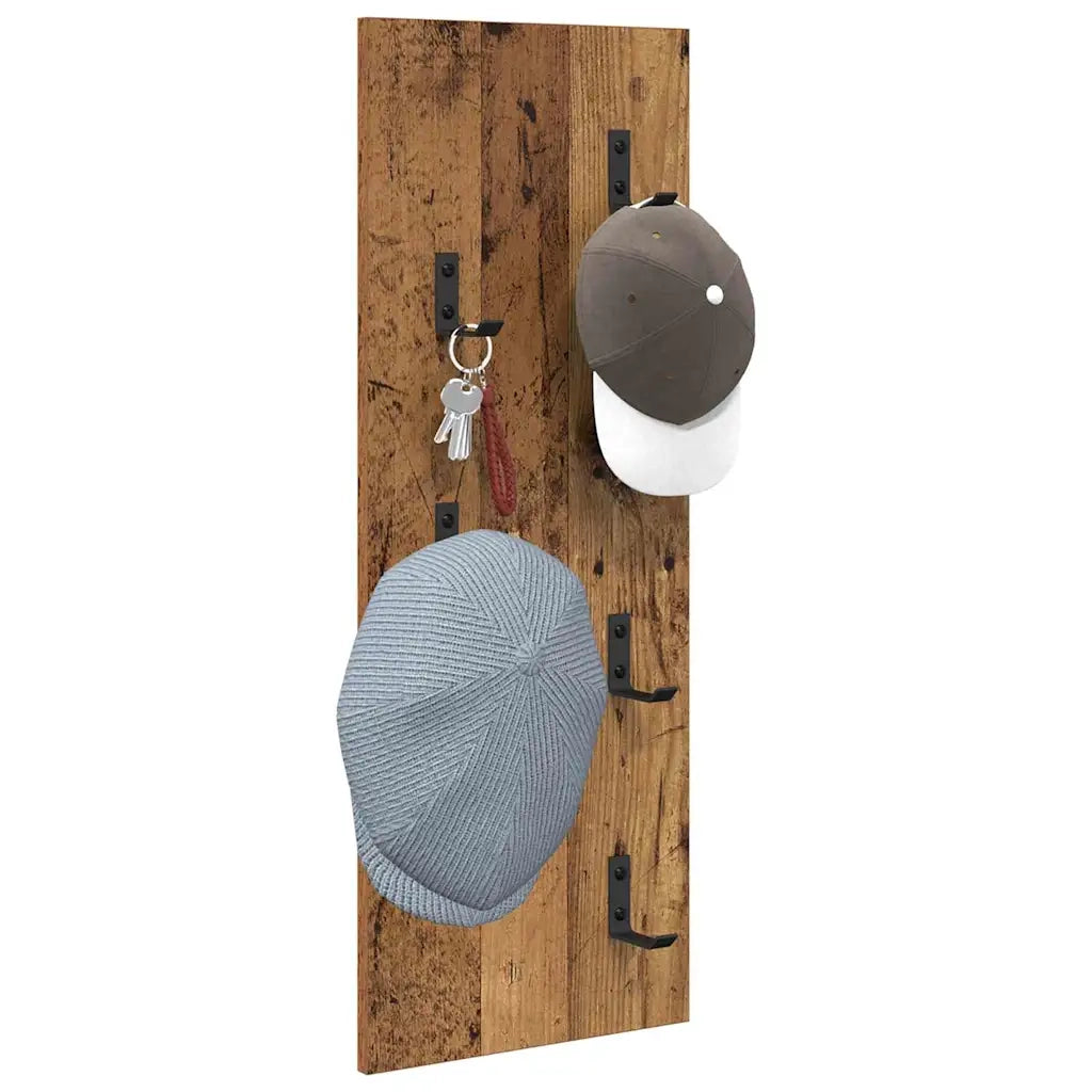 Appendiabiti a muro Legno vecchio 30 x 1,5 x 80 cm 874473