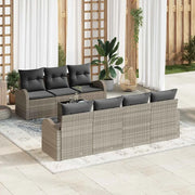 Set Divano da Giardino Grigio chiaro 55 x 55 x 37 cm polyrattan 3345952