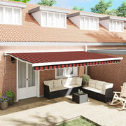 Tenda da Sole Arancione e Marrone 500 x 300 x 165 cm 3331232