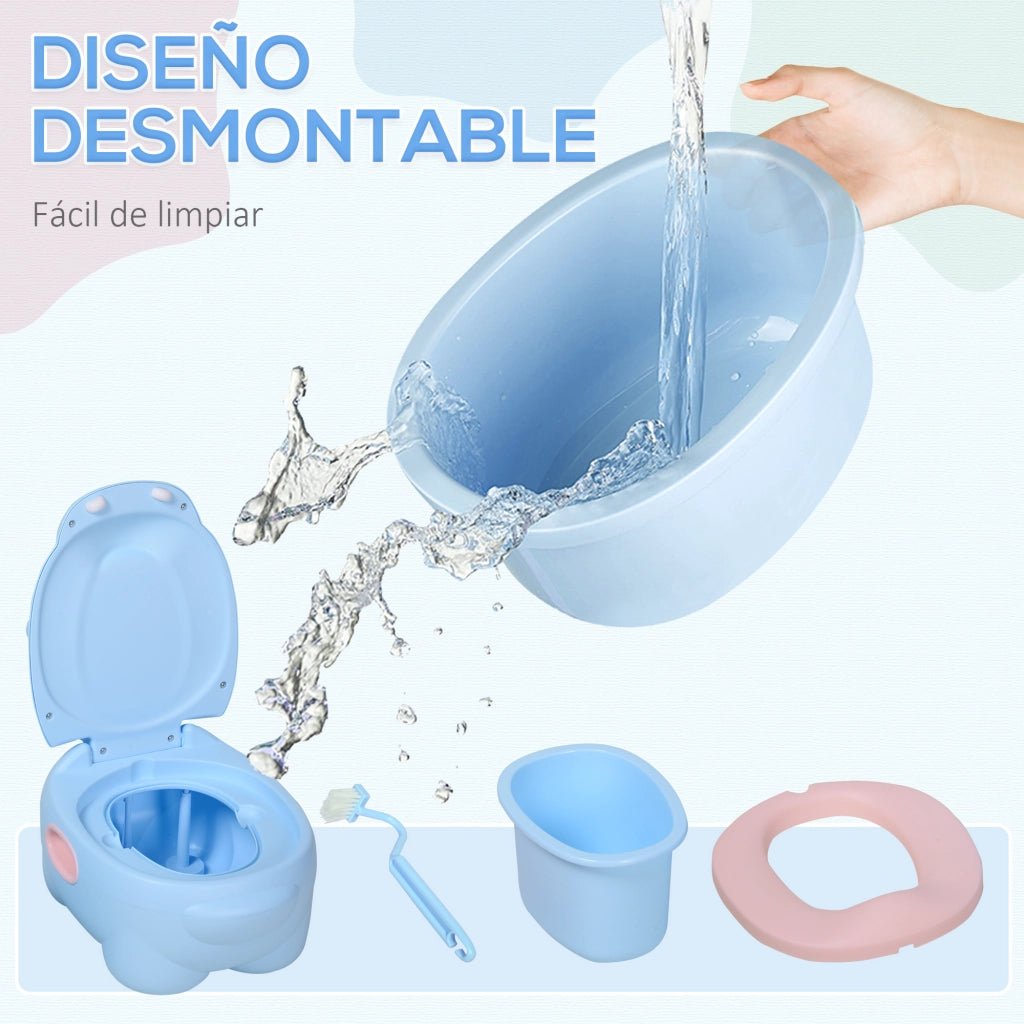 Orinal Bambini Forma Ippopotamo ¨C Minimal ¨C 40x30x23 cm Blu