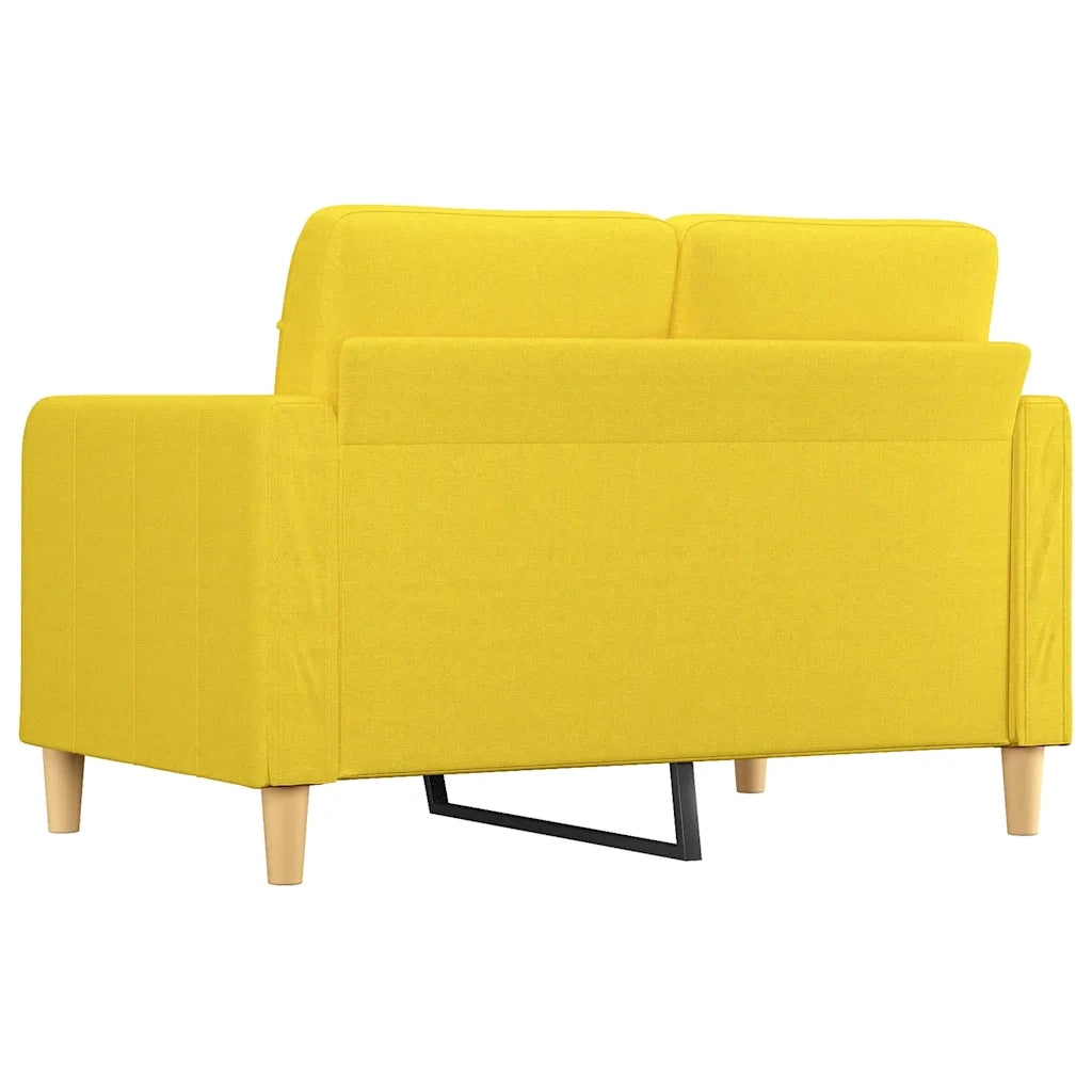 Divano a 2 Posti-Sofa 2 Posti Giallo Chiaro 120 cm in Tessuto 825249