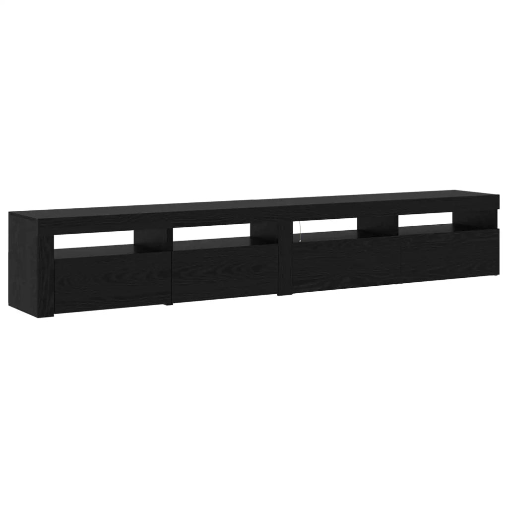 Mobile TV 2 pcs Rovere Nero 240 x 35 x 40 cm Legno multistrato 3332491