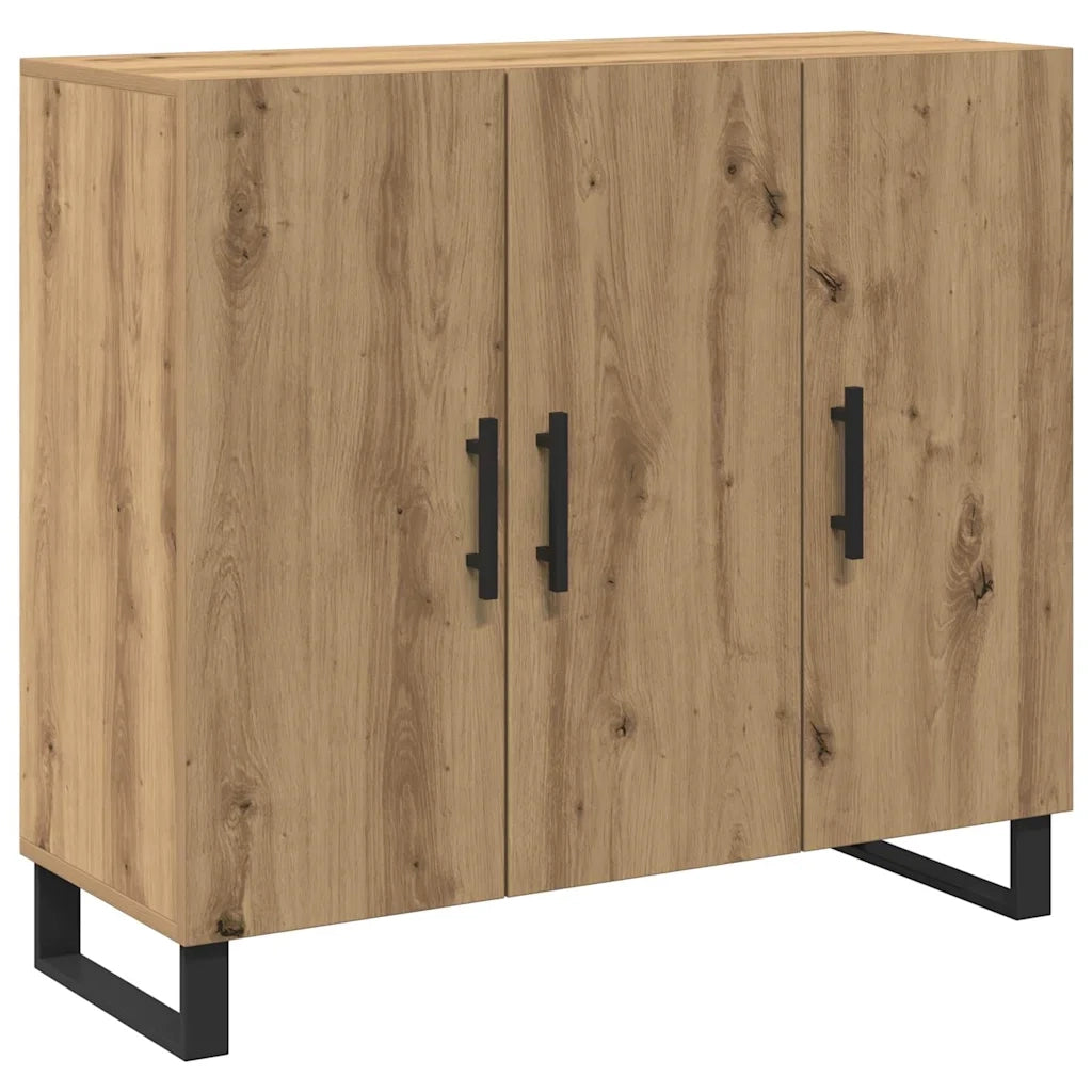 Credenza-Buffet-Armadio da cucina Rovere artigianale 90 x 34 x 80 cm Legno multistrato 622783