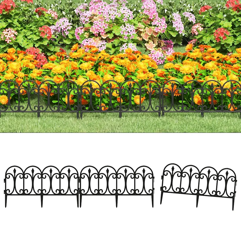 Bordi per Prato 17 pz Neri 10 m in PP cod mxl 13938