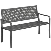 Panchina da Giardino 2 Posti ¨C Minimal ¨C Metallica Antracite