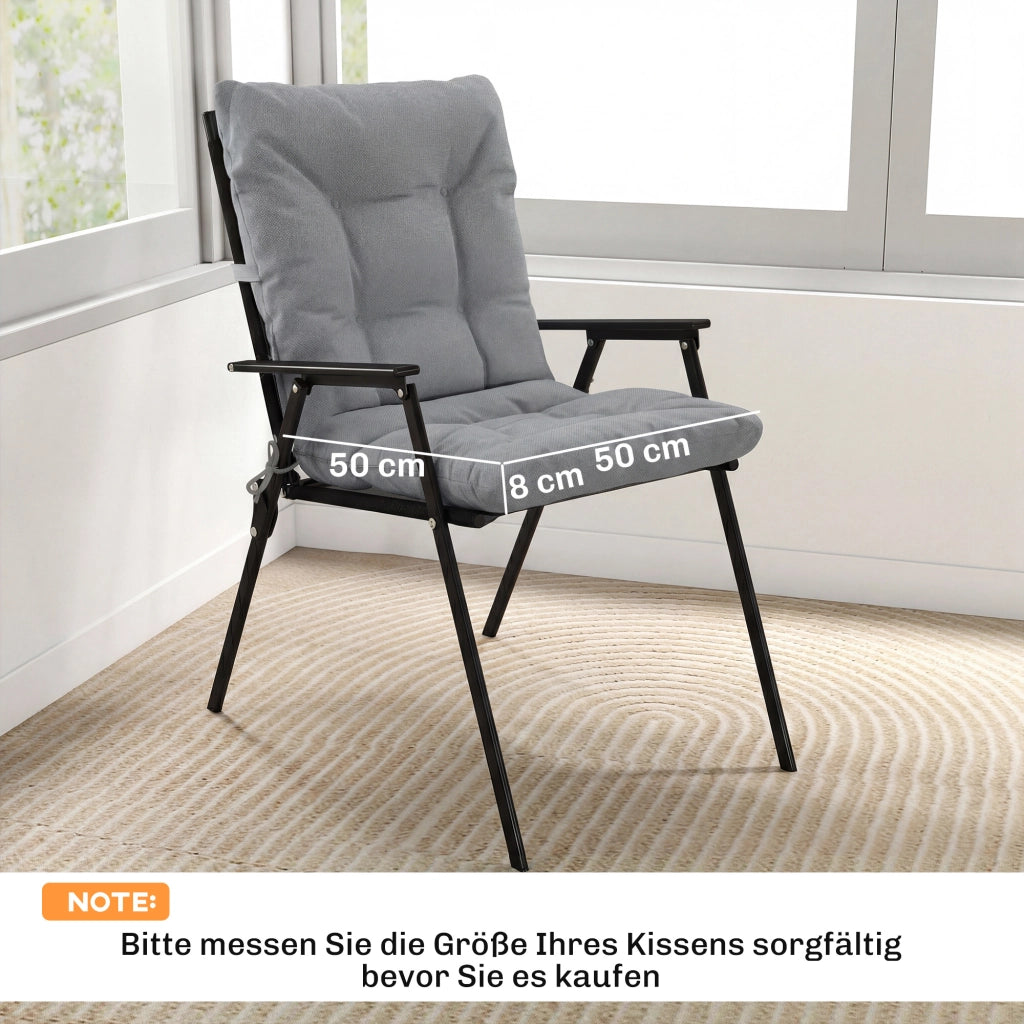 Cuscino da esterno con schienale e lacci ¨C Xylo ¨C grigio chiaro impermeabile