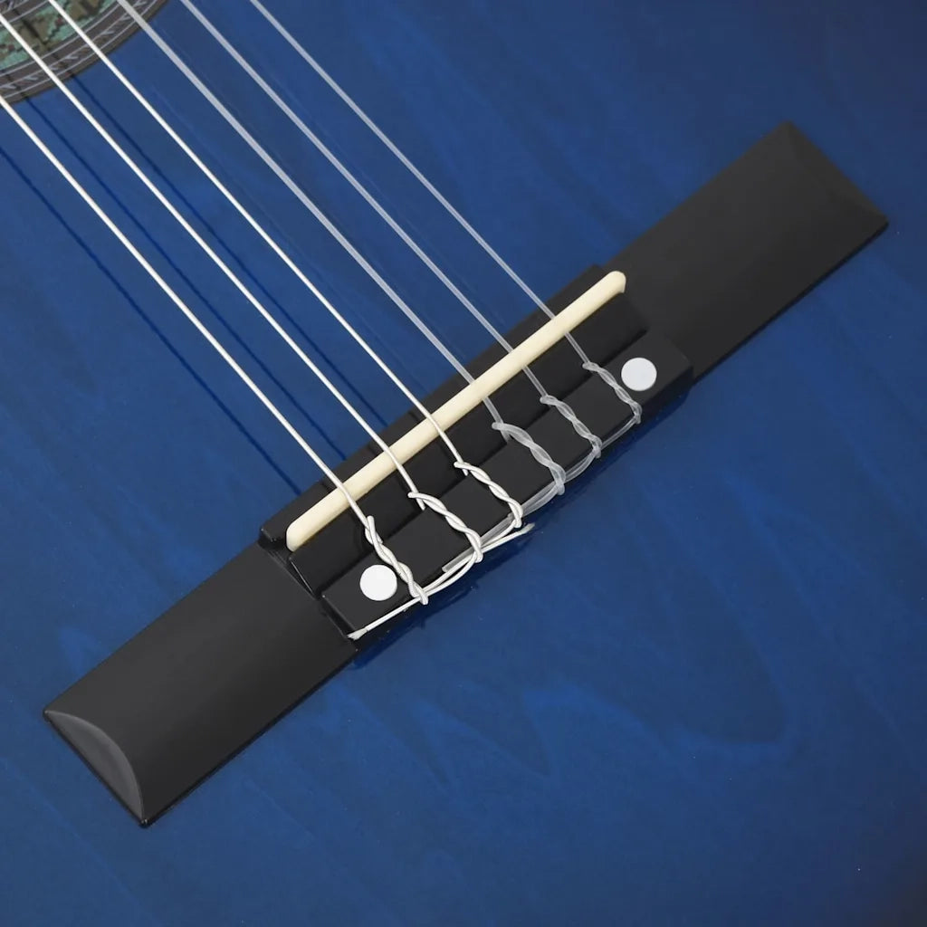 Set Chitarra Western 12 pz con Equalizzatore e 6 Corde Blu 70141