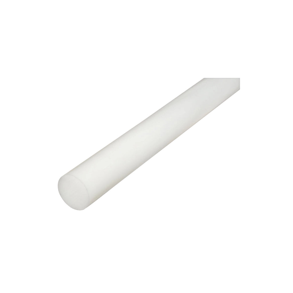Barra di poliammide PA6 bianca 1000x25mm 0.6 Kg.