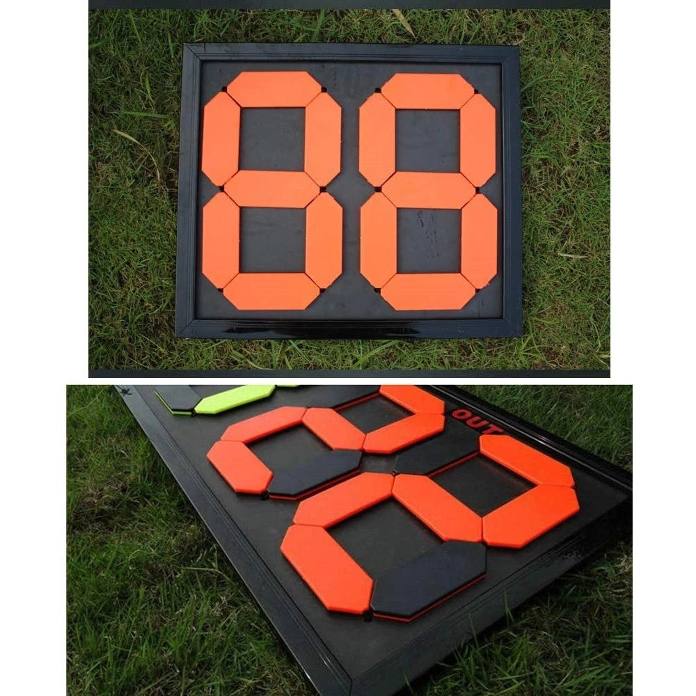 Trade Shop - Tabellone Per Sostituzione Manuale Portatile Arbitro Partita Calcio Display -