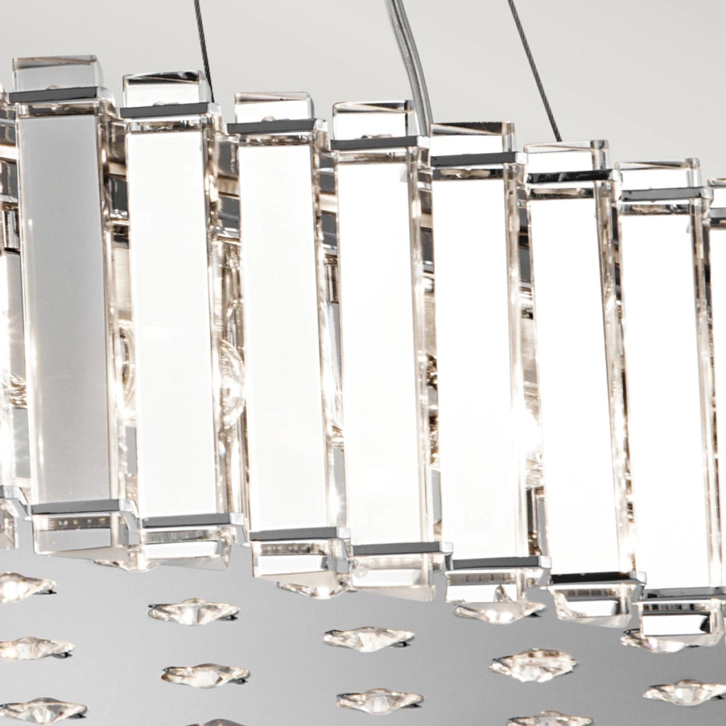 Lampadario cristallo da tavolo cromo Crystal Skye 12xG9