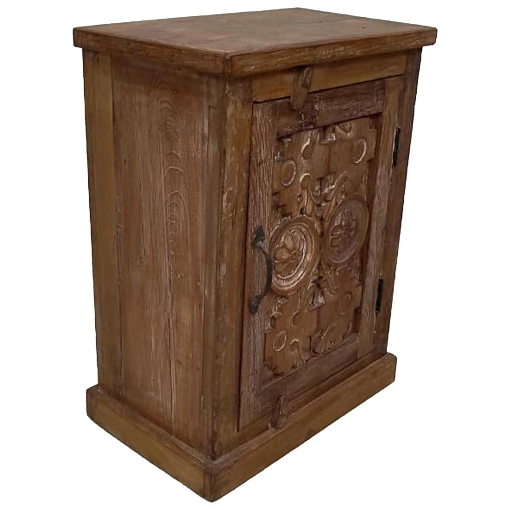 Comodino in legno fatto a mano48x28x64h cm