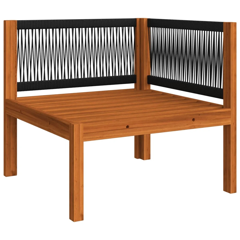 Set da giardino 6 pezzi con cuscini crema 63x63 cm