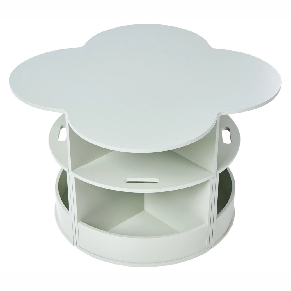 Set da 4 posti per bambini con tavolo e sedie verde chiaro MDF elegante per camera dei bambini e sala giochi