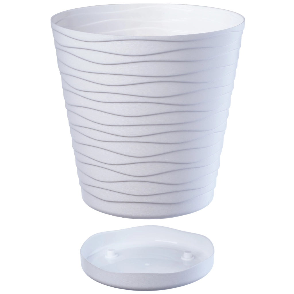 Vaso da fiori KADAX da 15 cm, coprivaso in plastica con supporto.
