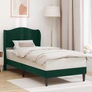 Struttura del letto-Giroletto Verde Scuro 80 x 200 cm Velluto 468528