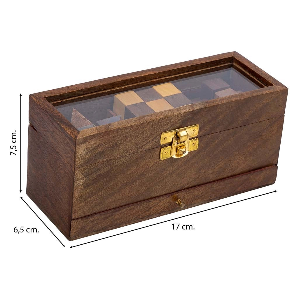 Set di 4 puzzle 17x6,5x7,5h