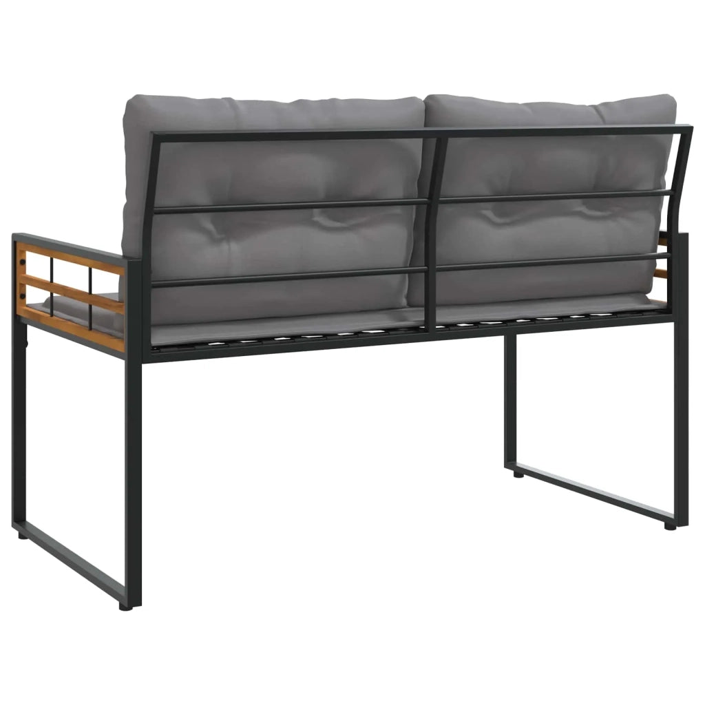 Panchetta in Legno a Strati Grigio chiaro 114 x 55 x 77 cm