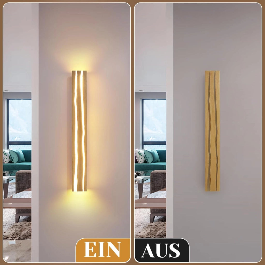 ZMH Applique LED da parete 80cm 13W 3000K design moderno per scale camera da letto corridoio