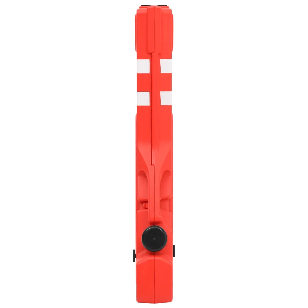 Barriera Stradale Pieghevole Rossa 210x50x105 cm 150989