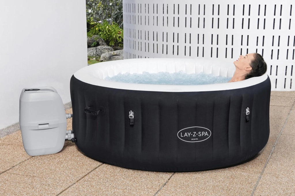 Bestway 60001 vasca idromassaggio e spa 669 L 4 persona(e) Rotondo Nero, Grigio, Bianco
