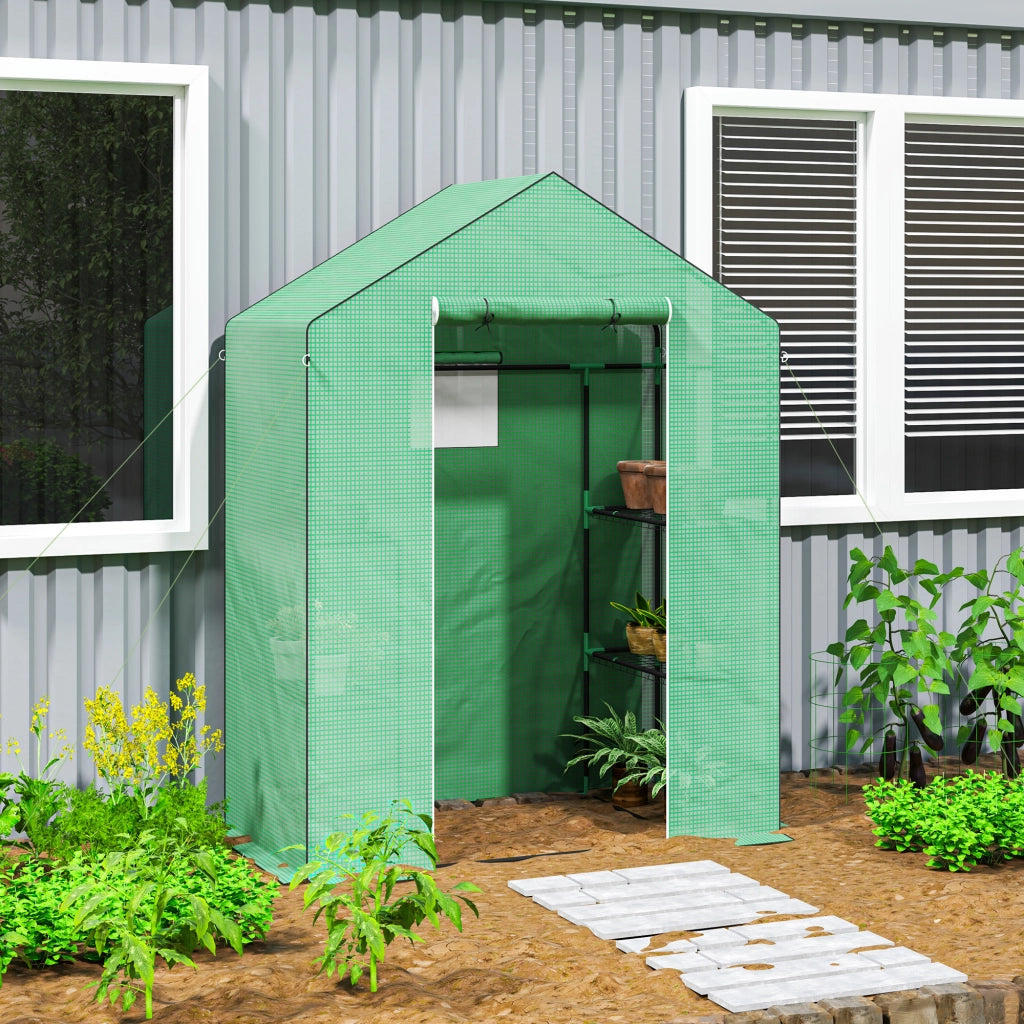 Serra da Giardino con Ripiani ¨C Xylo ¨C 143x74x190 cm Verde