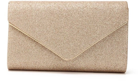 Borsa da sera per donna con catena e luci, elegante borsa da spalla per cerimonia con tasca interna