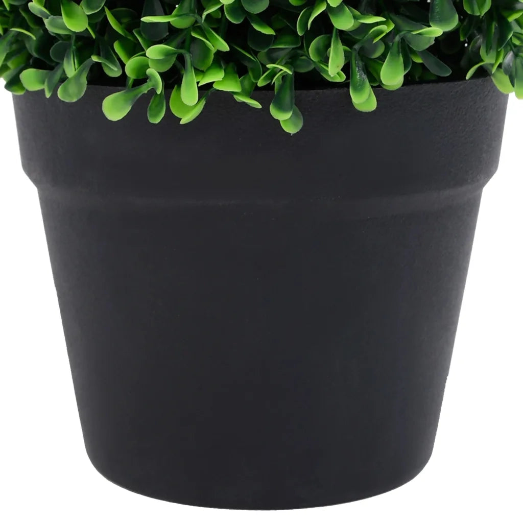 Piante di Bosso Artificiale 2 pz a Sfera con Vaso Verde 32 cm cod mxl 66349