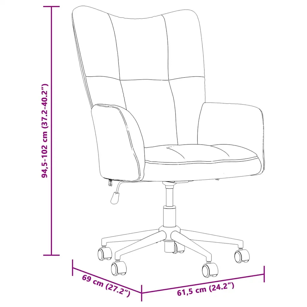 Sedia Relax Verde Chiaro in Velluto 328164