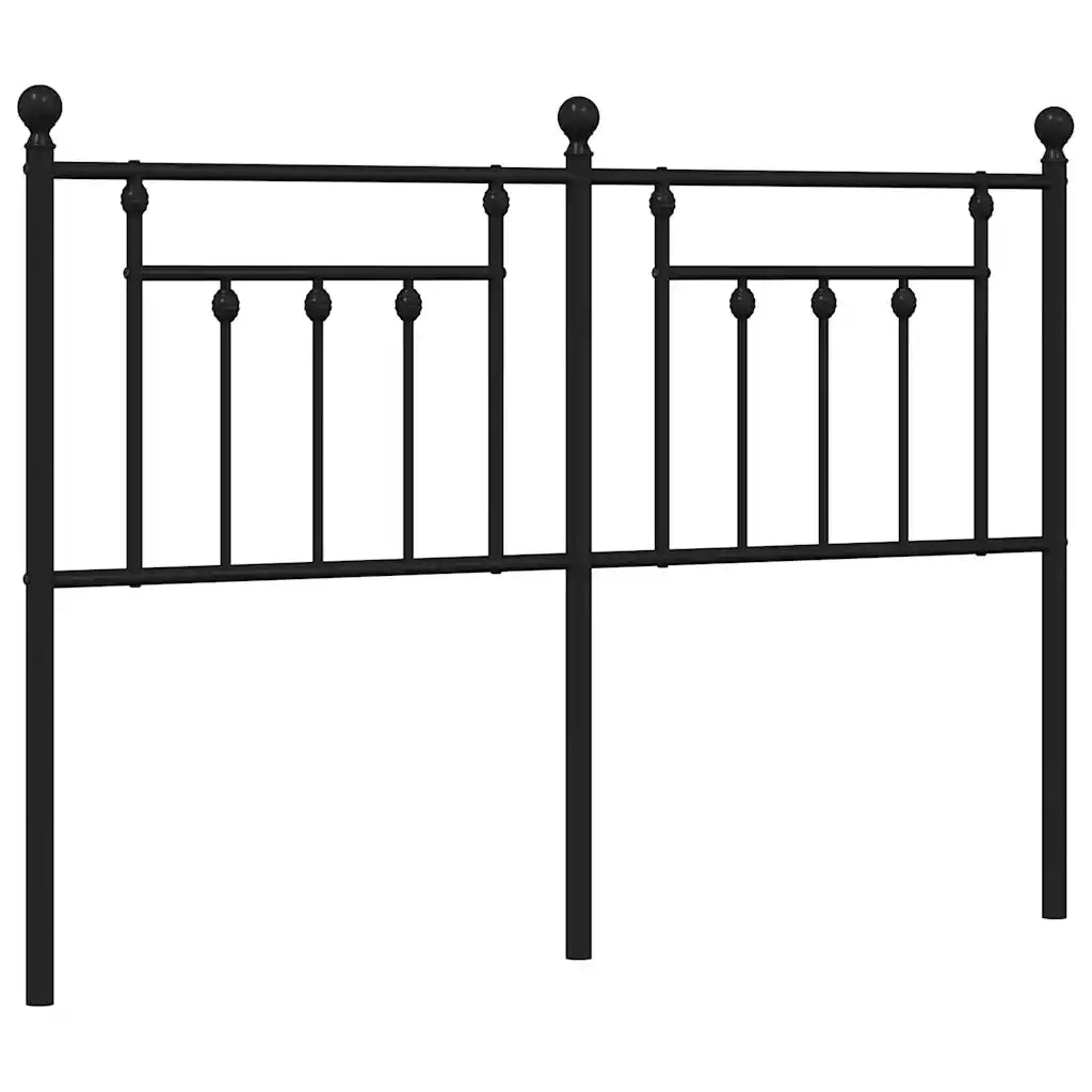 Testiera | Testata di Ricambio in Metallo Nero 150 cm