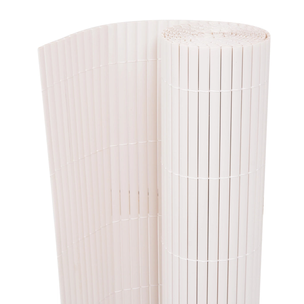 Recinzione da Giardino Doppio Lato PVC 150x300 cm Bianco