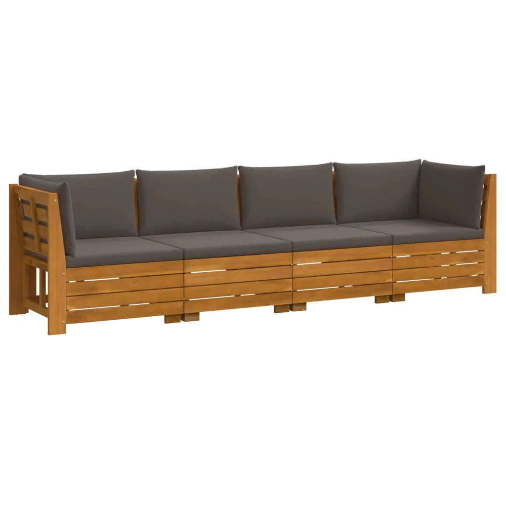 Set di divani da esterno con cuscino 4 Pezzo Marrone 3403107
