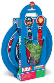 Set Pappa per bambini in plastica 5 pezzi Avengers