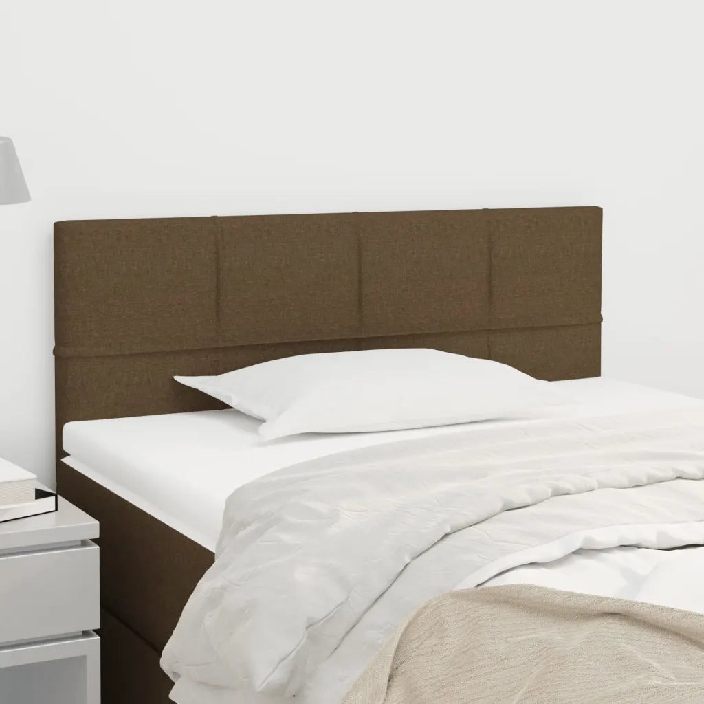Testiera | Testata Marrone Scuro 100x5x78/88 cm in Tessuto