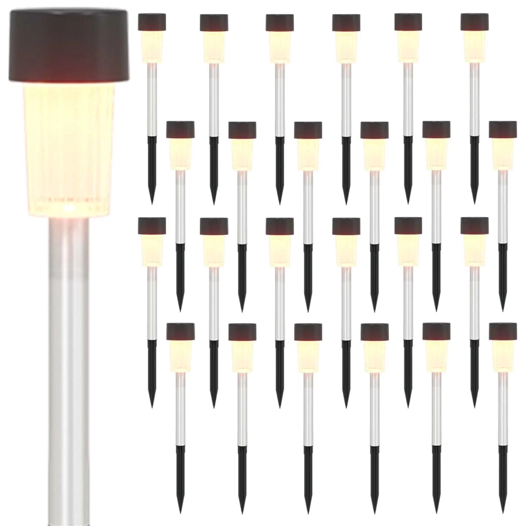 Luci solari da esterno con picchetto 24 pcs Bianco caldo 42042711